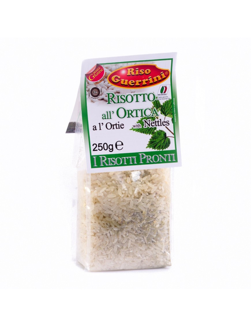 Ready risotto with nettles